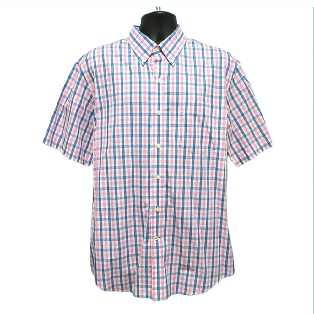IZOD short sleeve plaid shirt